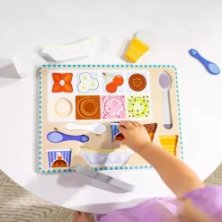 Melissa&Doug Wooden Magnetic Ice Cream Puzzle&Play Set