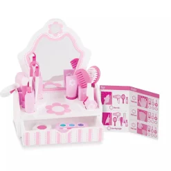 Melissa&Doug Wooden Vanity Beauty Salon Play Set