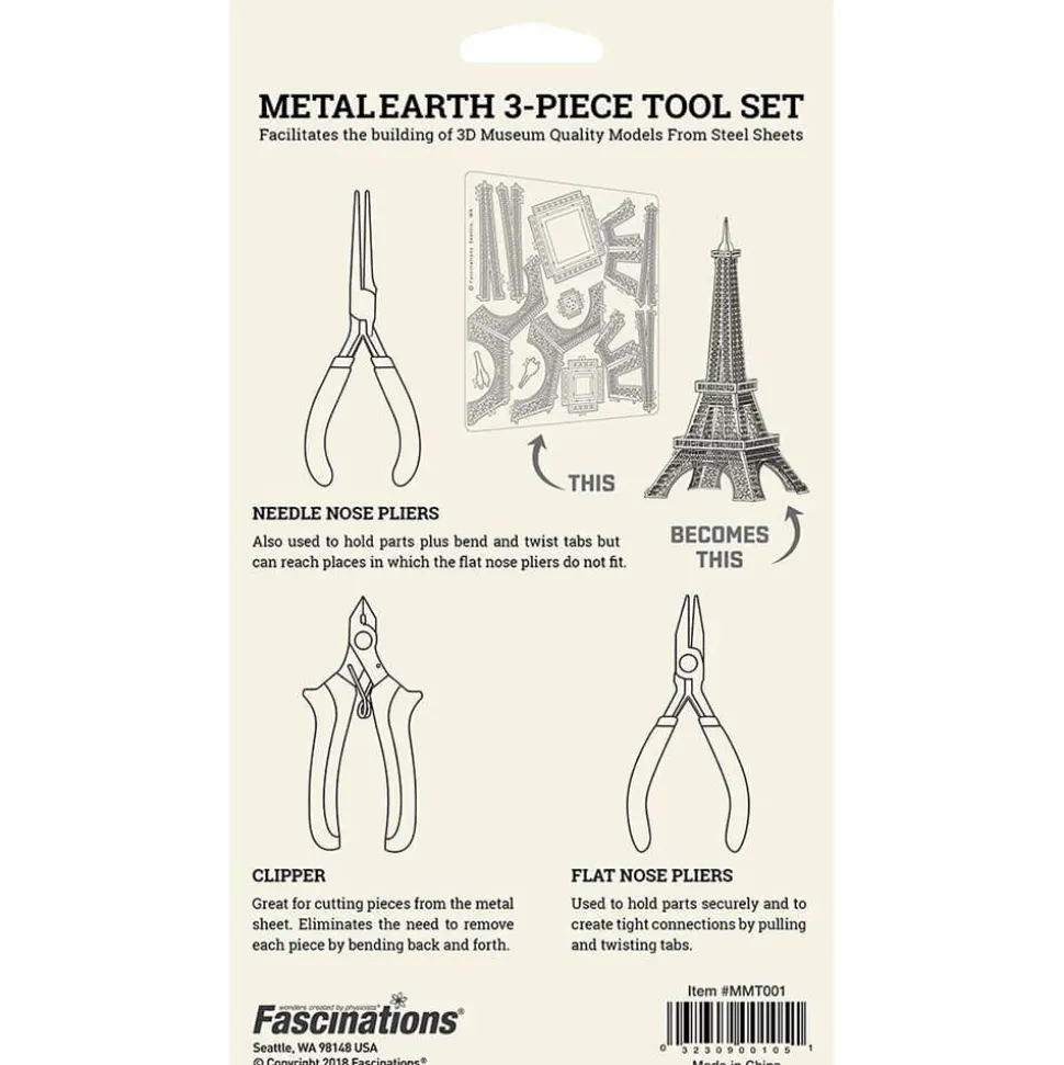 Metal Earth 3-Piece Tool Kit for Models