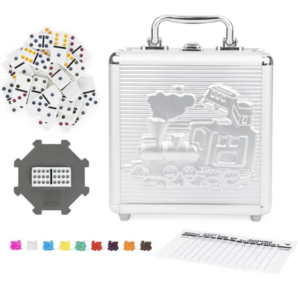 Mexican Train Dominoes with Carry Case