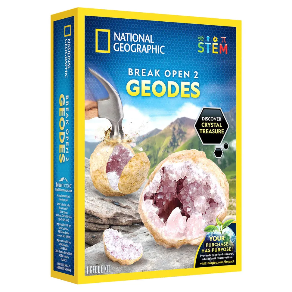 National Geographic Break Your Own Geode 2-Piece Kit