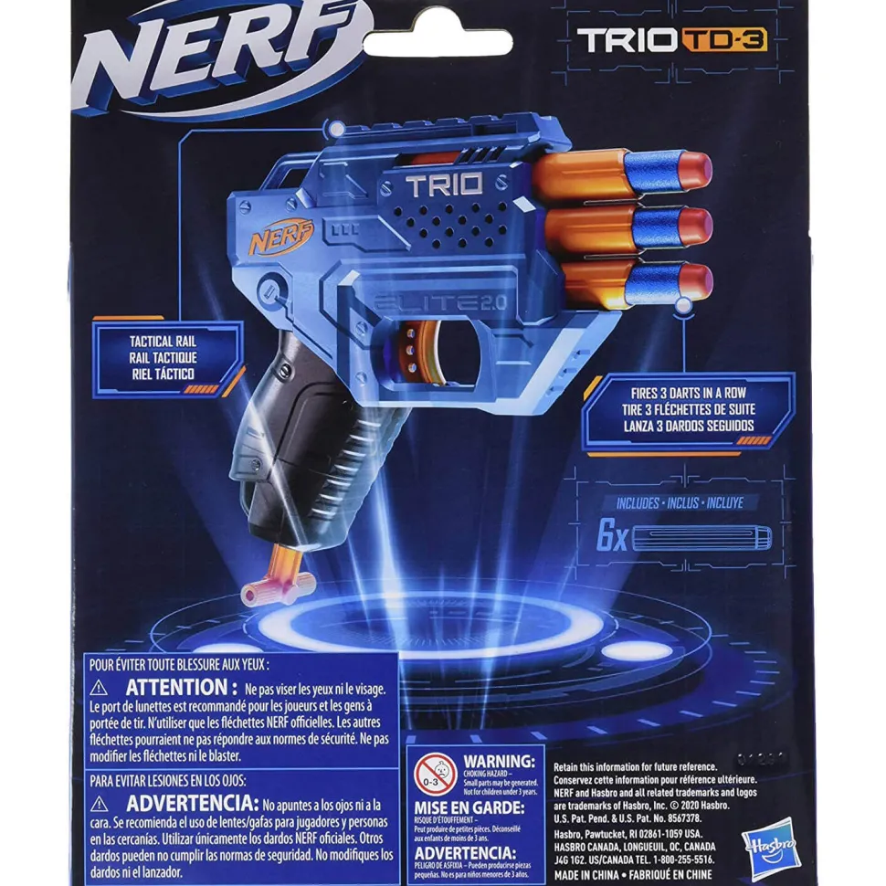 NERF Elite 2.0 Trio SD-3 3-Barrel Blaster