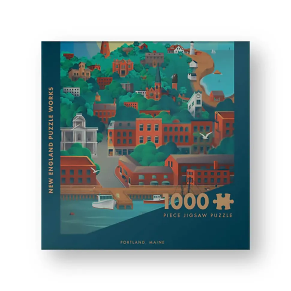 New England Puzzle Works Portland, Maine 1000 Piece Jigsaw Puzzle