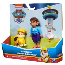 Paw Patrol Rubble and Mayor Goodway Figure Playset