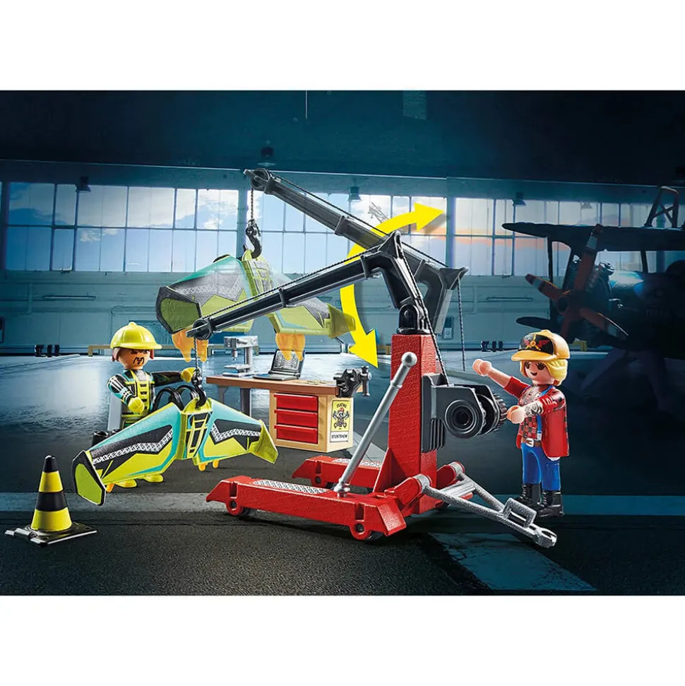 PLAYMOBIL Air Stunt Show Service Station Playset (70834)