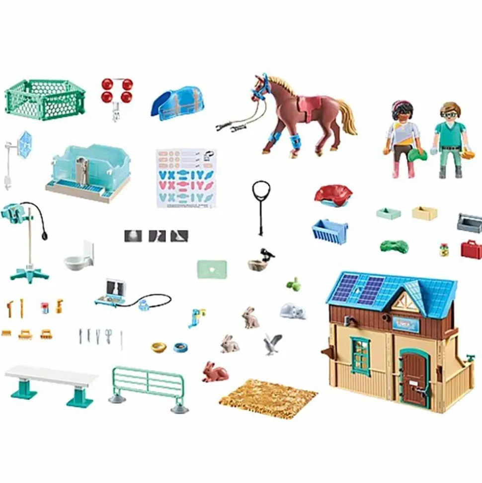 PLAYMOBIL Riding Therapy and Veterinary Practice Playset