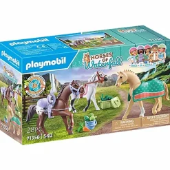 PLAYMOBIL Three Horses with Saddles Playset
