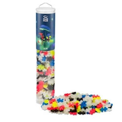 Plus-Plus Tube 240 Piece Glow Open Play Set