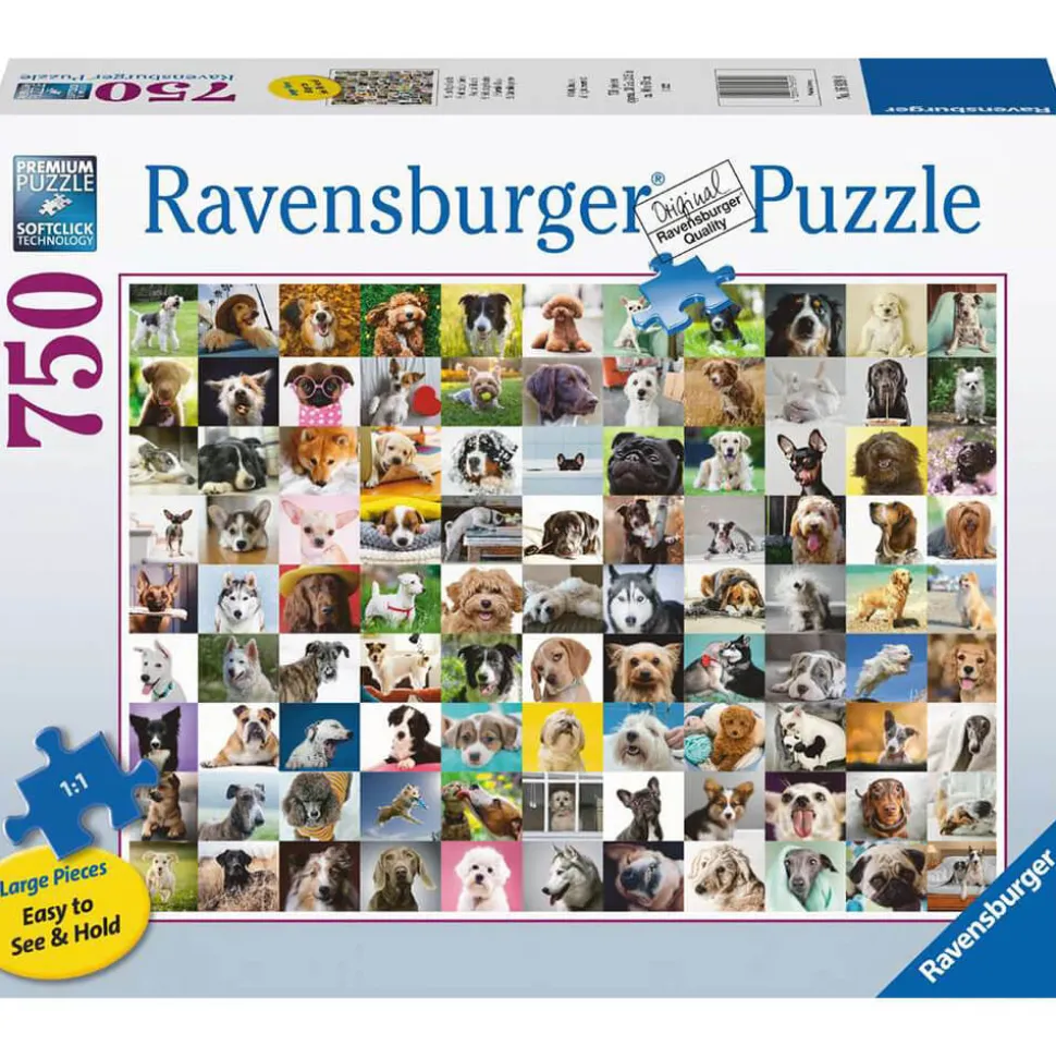 Ravensburger 99 Lovable Dogs 750 Piece Large Format Jigsaw Puzzle