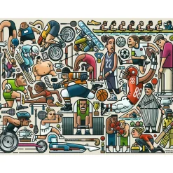 Ravensburger Athletic Fit 750 Piece Large Format Jigsaw Puzzle