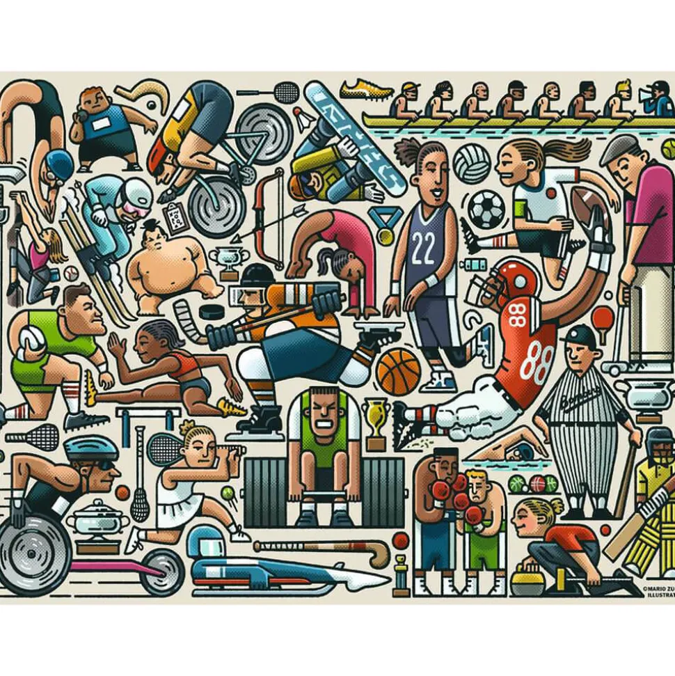 Ravensburger Athletic Fit 750 Piece Large Format Jigsaw Puzzle