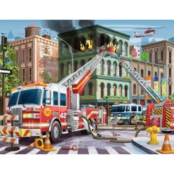 Ravensburger Fire Truck Rescue 100 Piece Jigsaw Puzzle