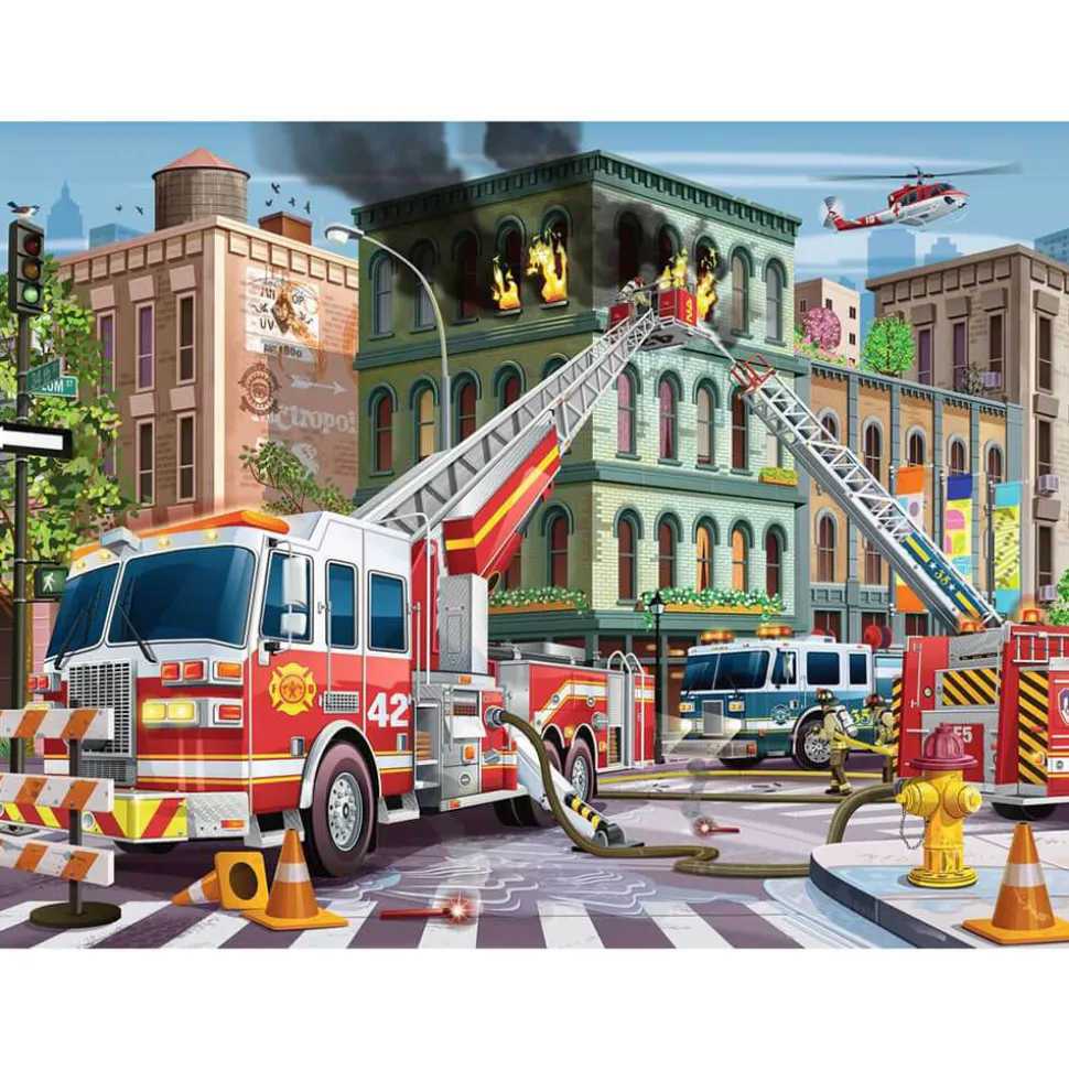 Ravensburger Fire Truck Rescue 100 Piece Jigsaw Puzzle