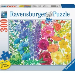 Ravensburger Floral Rainbow 300 Piece Large Format Jigsaw Puzzle