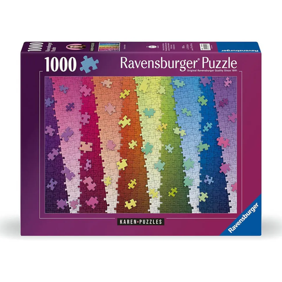Ravensburger Karen Puzzles Colors on Colors 1000 Piece Jigsaw Puzzle