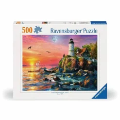 Ravensburger Lighthouse at Sunset 500 Piece Jigsaw Puzzle