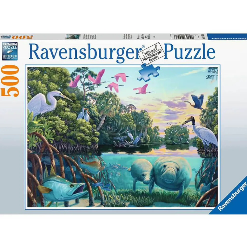 Ravensburger Manatee Moments 500 Piece Jigsaw Puzzle