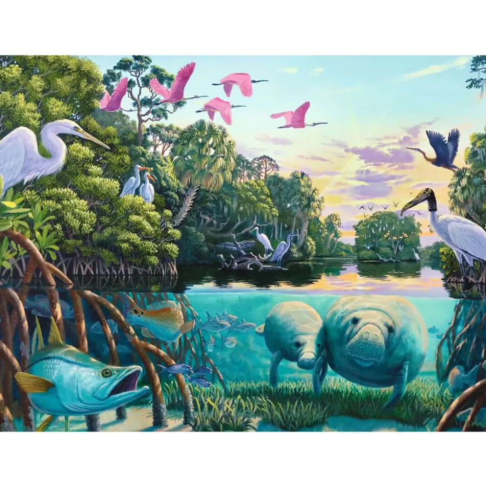 Ravensburger Manatee Moments 500 Piece Jigsaw Puzzle