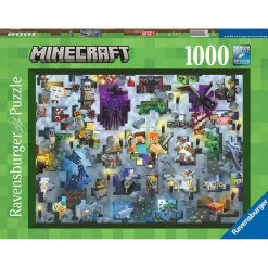 Ravensburger Minecraft Mobs Challenge 1000 Piece Jigsaw Puzzle