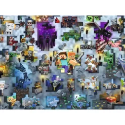 Ravensburger Minecraft Mobs Challenge 1000 Piece Jigsaw Puzzle