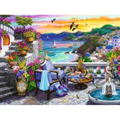 Ravensburger Santorini Sunset 300 Piece Large Format Puzzle