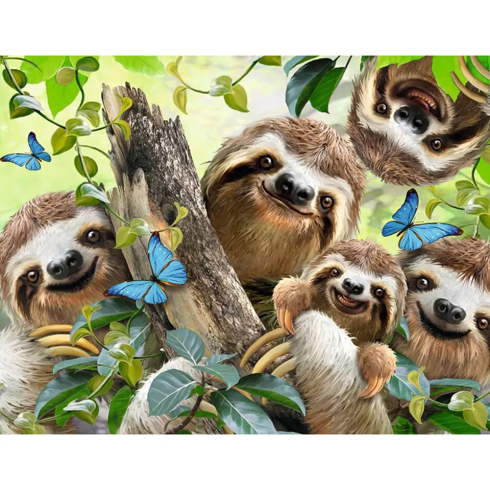 Ravensburger Sloth Selfie 500 Piece Jigsaw Puzzle