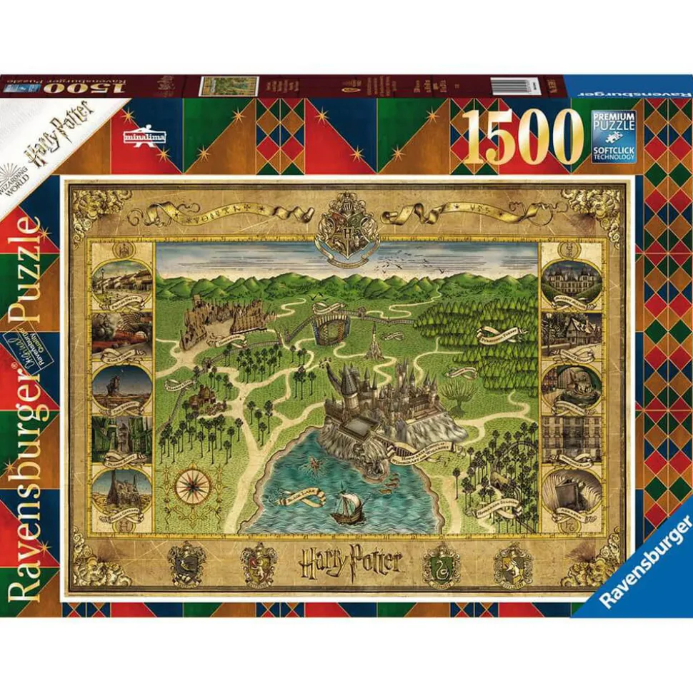 Ravensburger WB Hogwarts Map 1500 Piece Jigsaw Puzzle