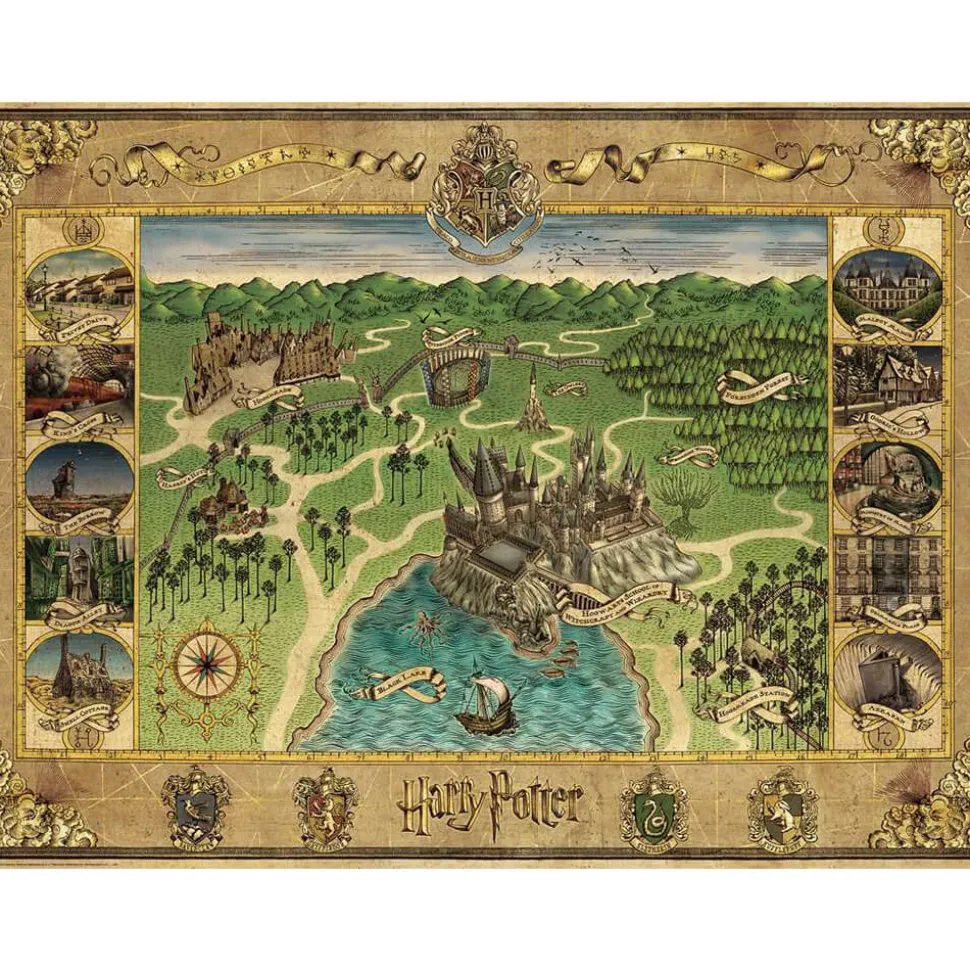 Ravensburger WB Hogwarts Map 1500 Piece Jigsaw Puzzle