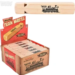 Rhode Island Novelty 7.5" Wooden Train Whistle