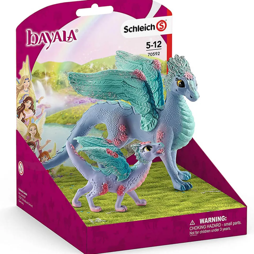 Schleich Bayala Blossom Dragon Mother and Baby