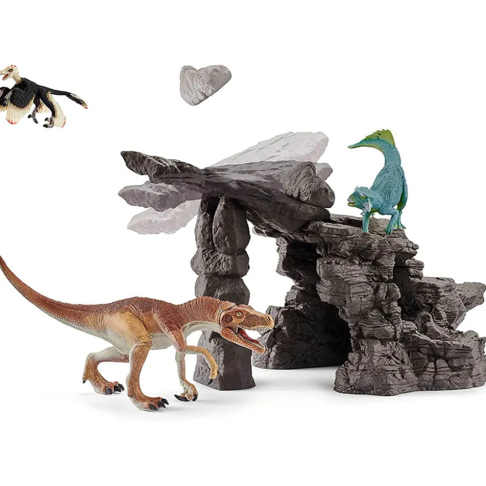 Schleich Dinosaurs Dinosaur Set with Cave Playset