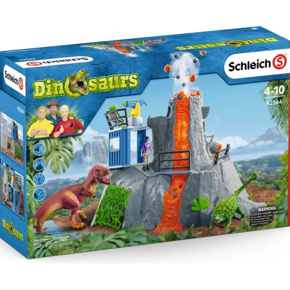 Schleich Dinosaurs Volcano Expedition Base Camp Playset