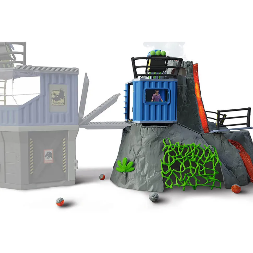 Schleich Dinosaurs Volcano Expedition Base Camp Playset