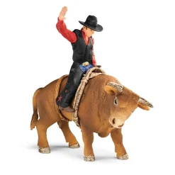 Schleich Farm World Cowboy with Bull Playset