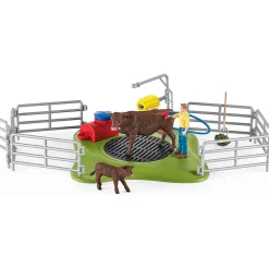 Schleich Farm World Happy Cow Wash Playset