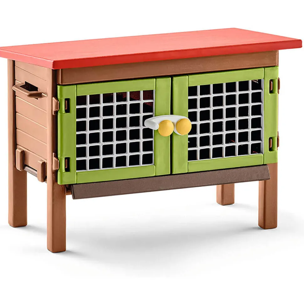 Schleich Farm World Rabbit Hutch Playset