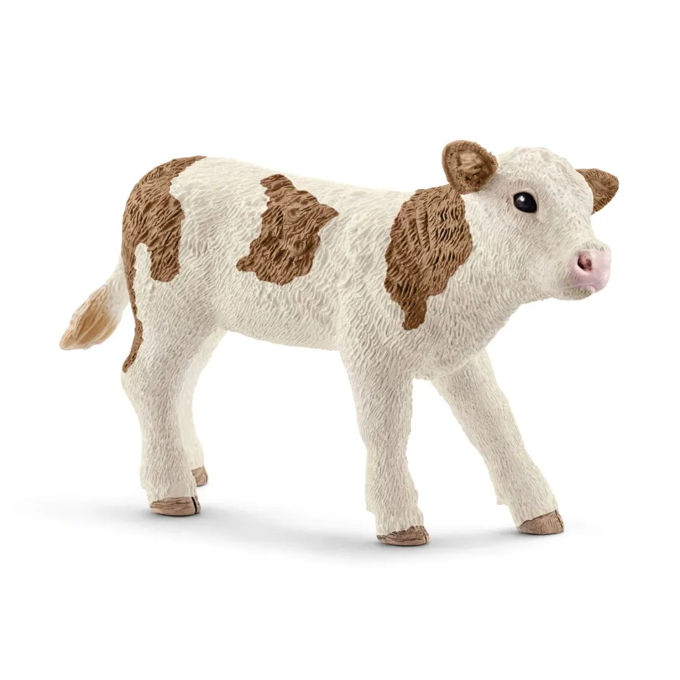 Schleich Farm World Simmental Calf Animal Figure