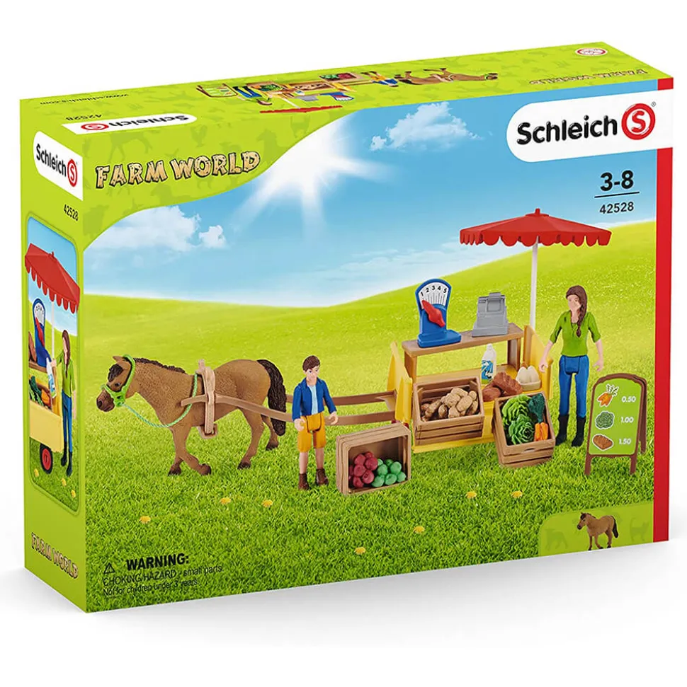 Schleich Farm World Sunny Day Mobile Farm Stand Playset