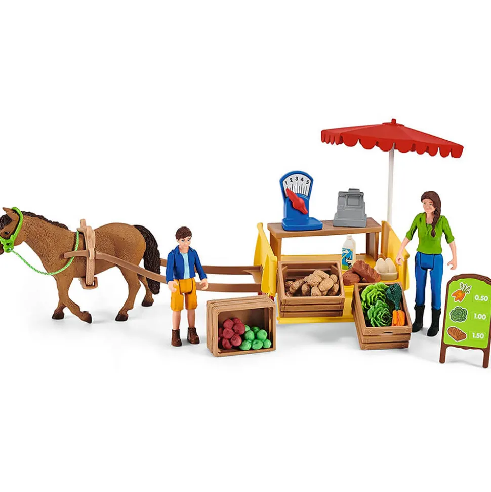 Schleich Farm World Sunny Day Mobile Farm Stand Playset