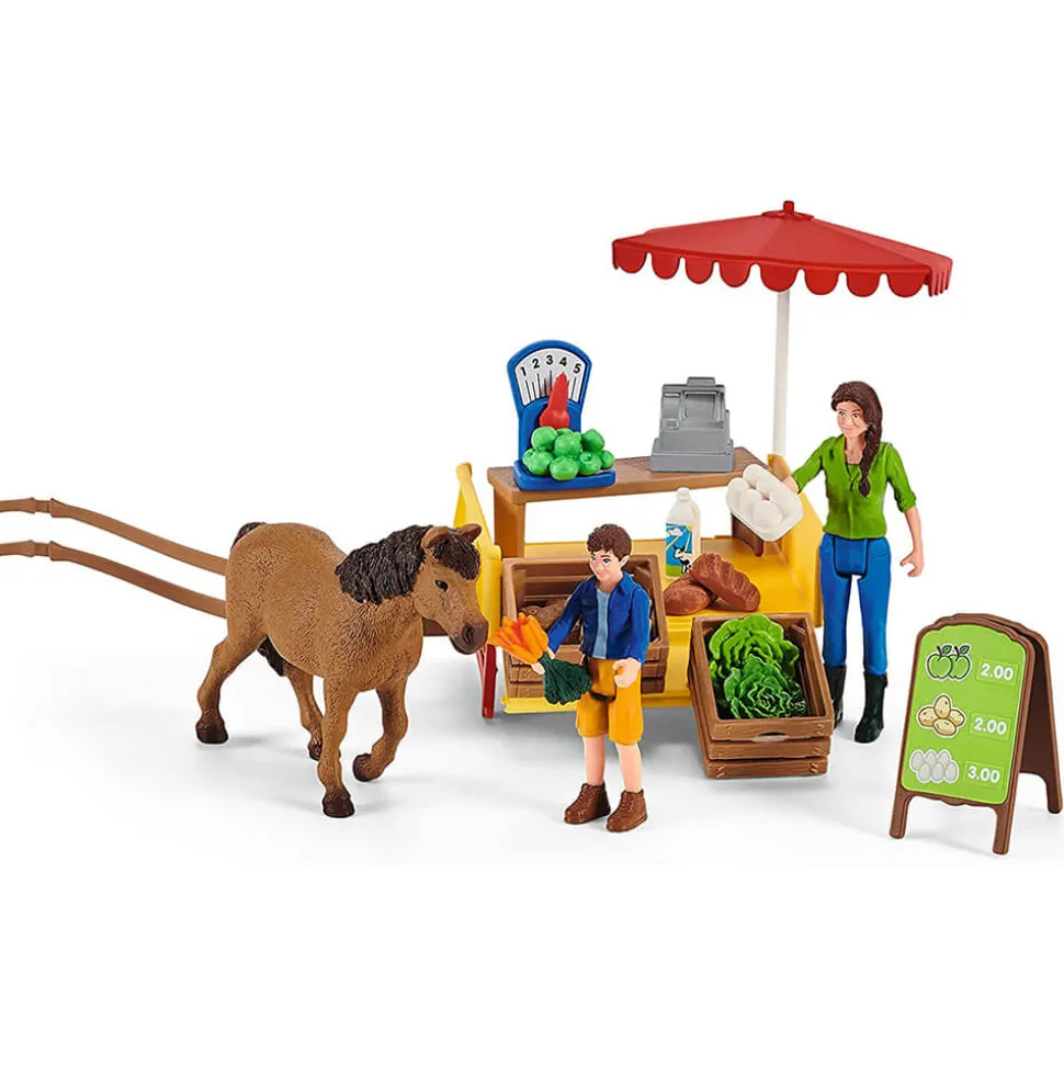 Schleich Farm World Sunny Day Mobile Farm Stand Playset