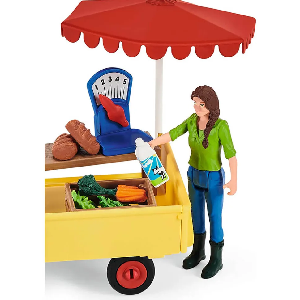 Schleich Farm World Sunny Day Mobile Farm Stand Playset