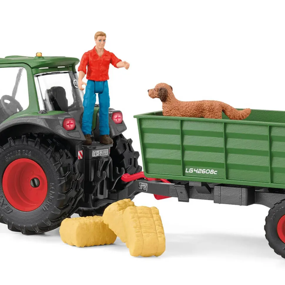 Schleich Farm World Tractor with Trailer