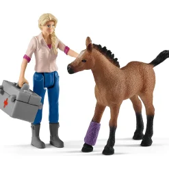 Schleich Farm World Vet Visiting Mare and Foal Playset