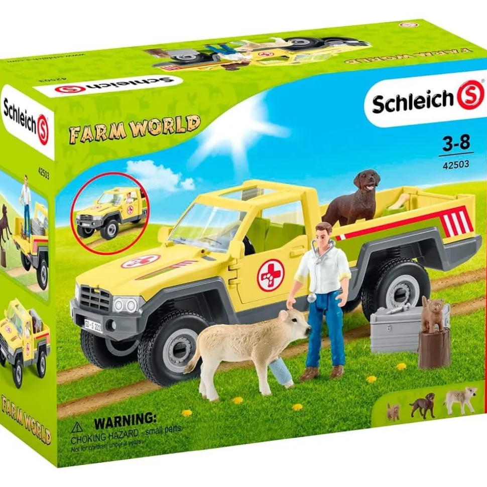 Schleich Farm World Veterinarian Visit At The Farm Playset
