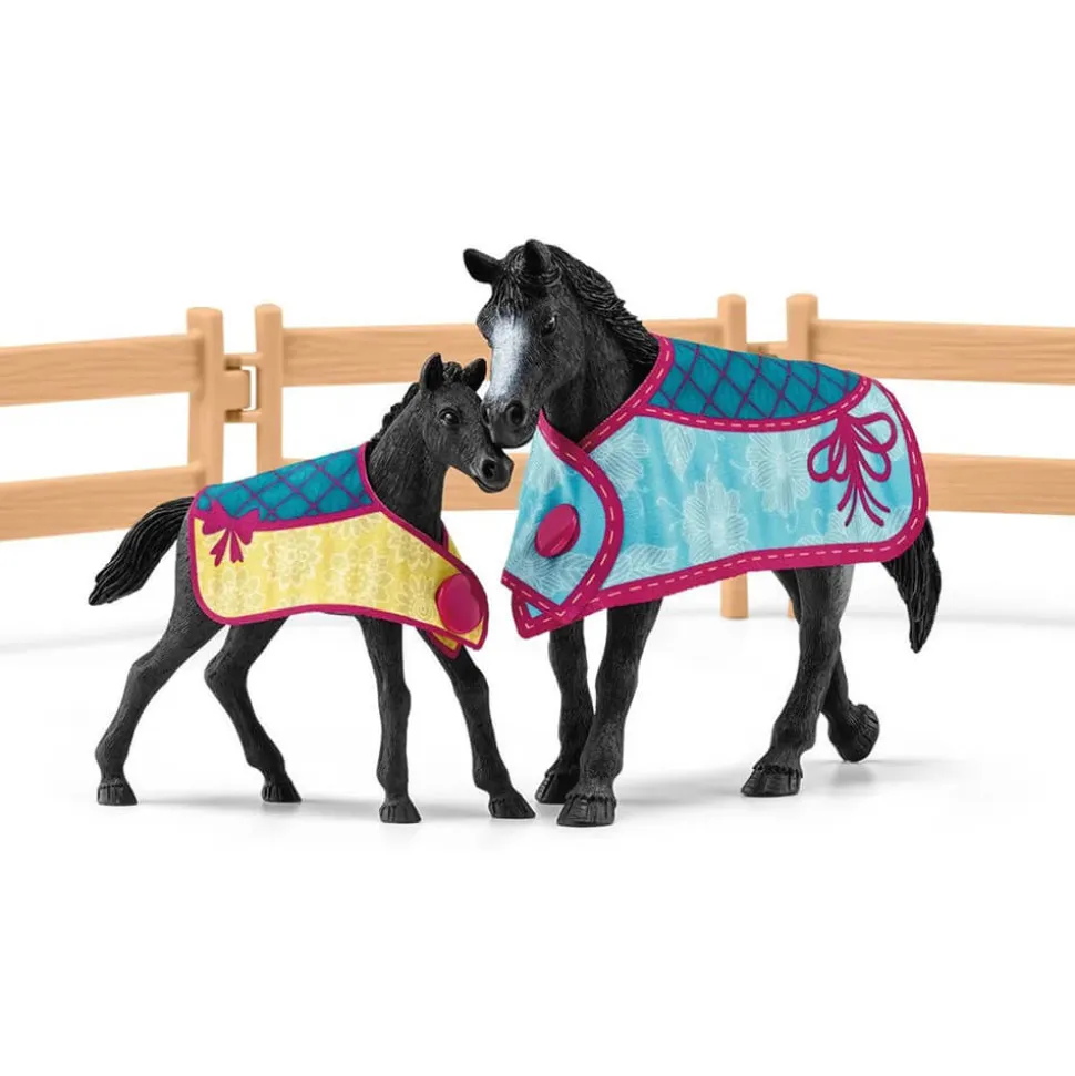 Schleich Horse Club Horse Box with Mare and Foal (42611)