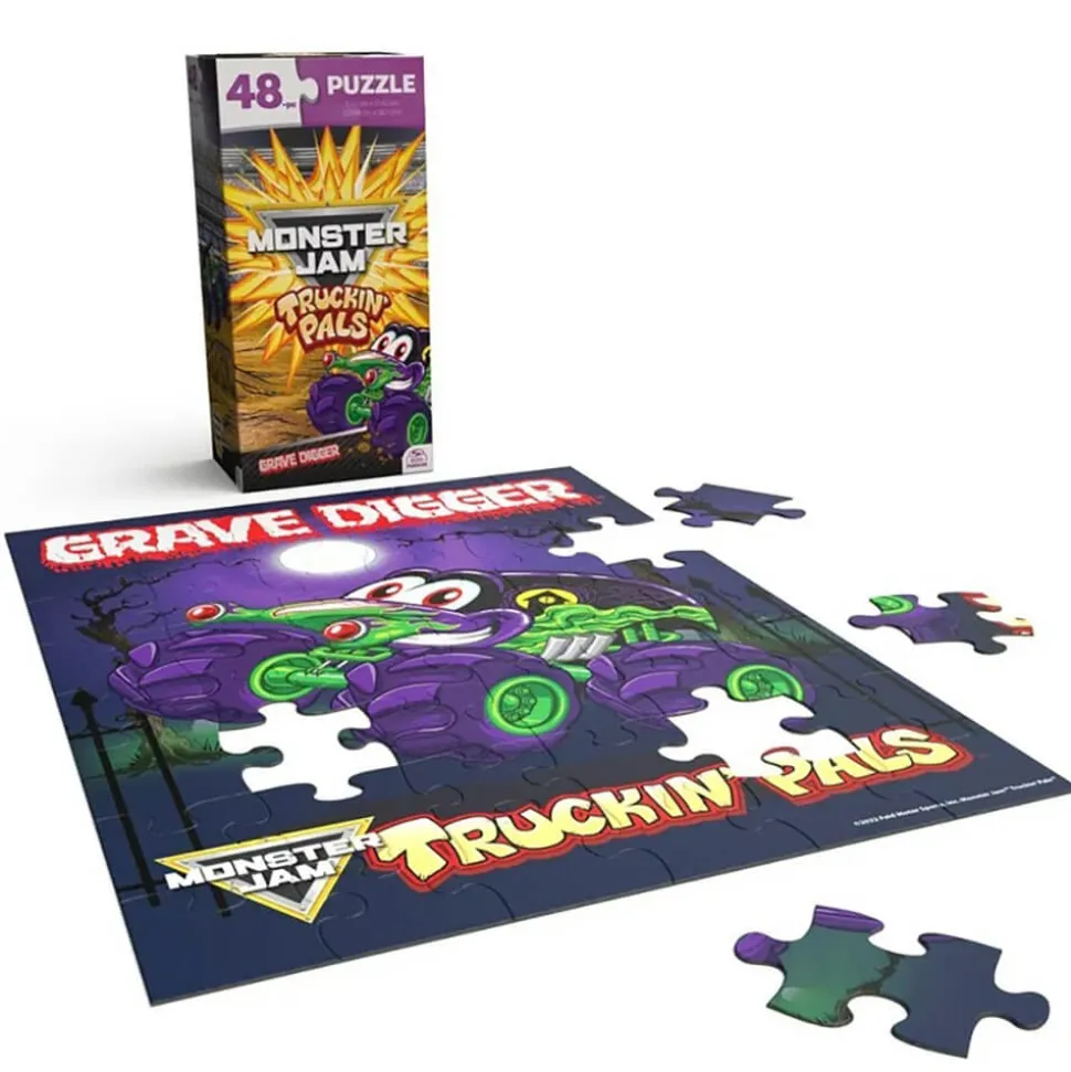 Spin Master Monster Jam Truckin' Pals Grave Digger 48 Piece Puzzle