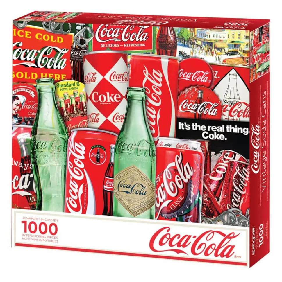 Springbok Coca-Cola Vintage Soda Cans 1000 Pc
