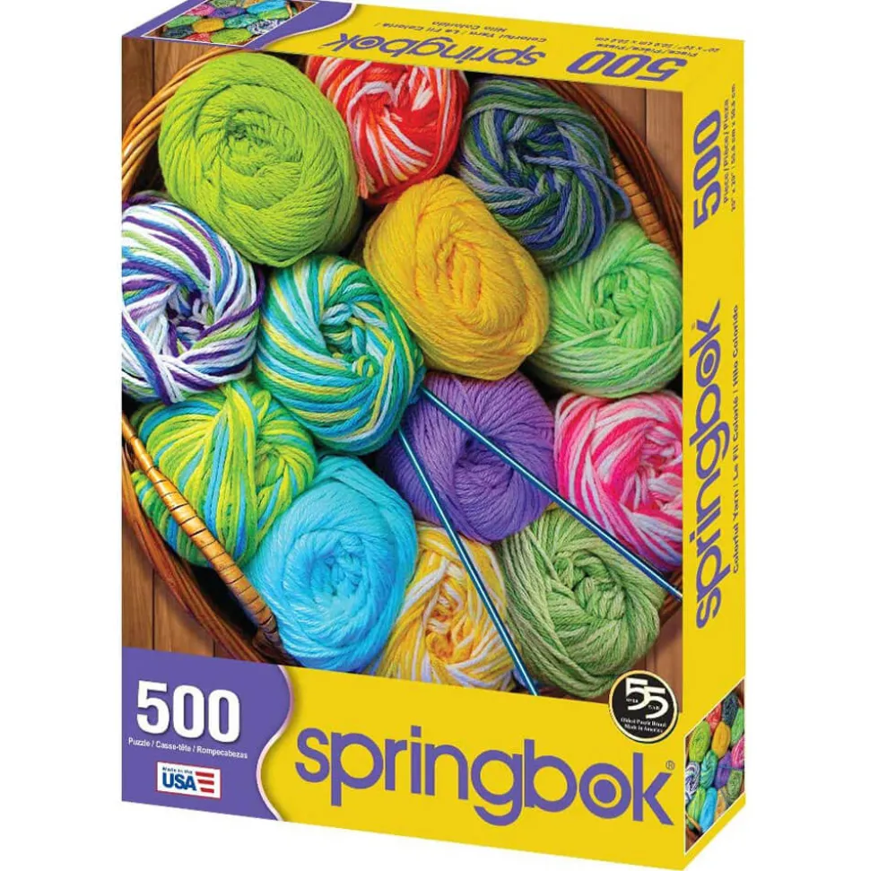 Springbok Colorful Yarn 500 Piece Jigsaw Puzzle