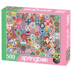 Springbok Crazy Quilts 500 Piece Jigsaw Puzzle