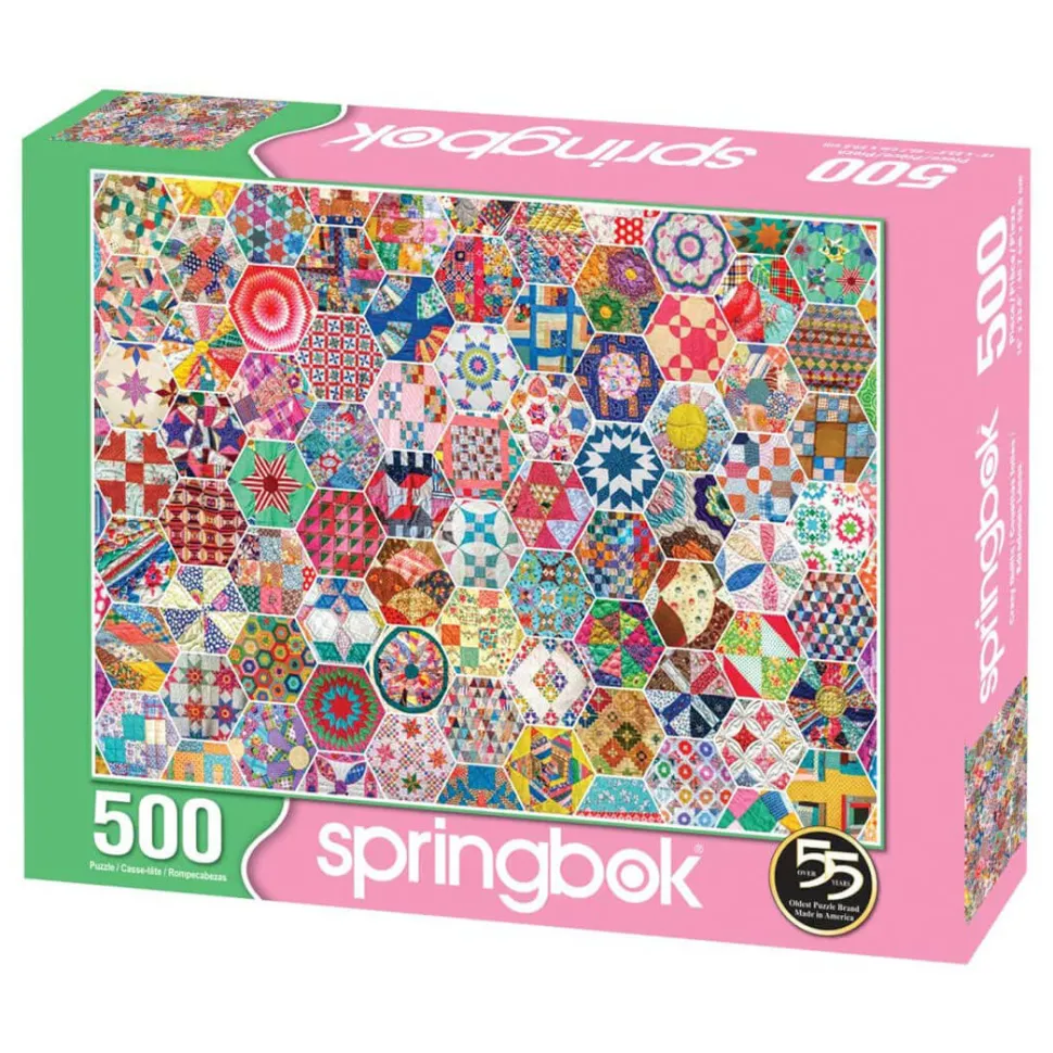 Springbok Crazy Quilts 500 Piece Jigsaw Puzzle